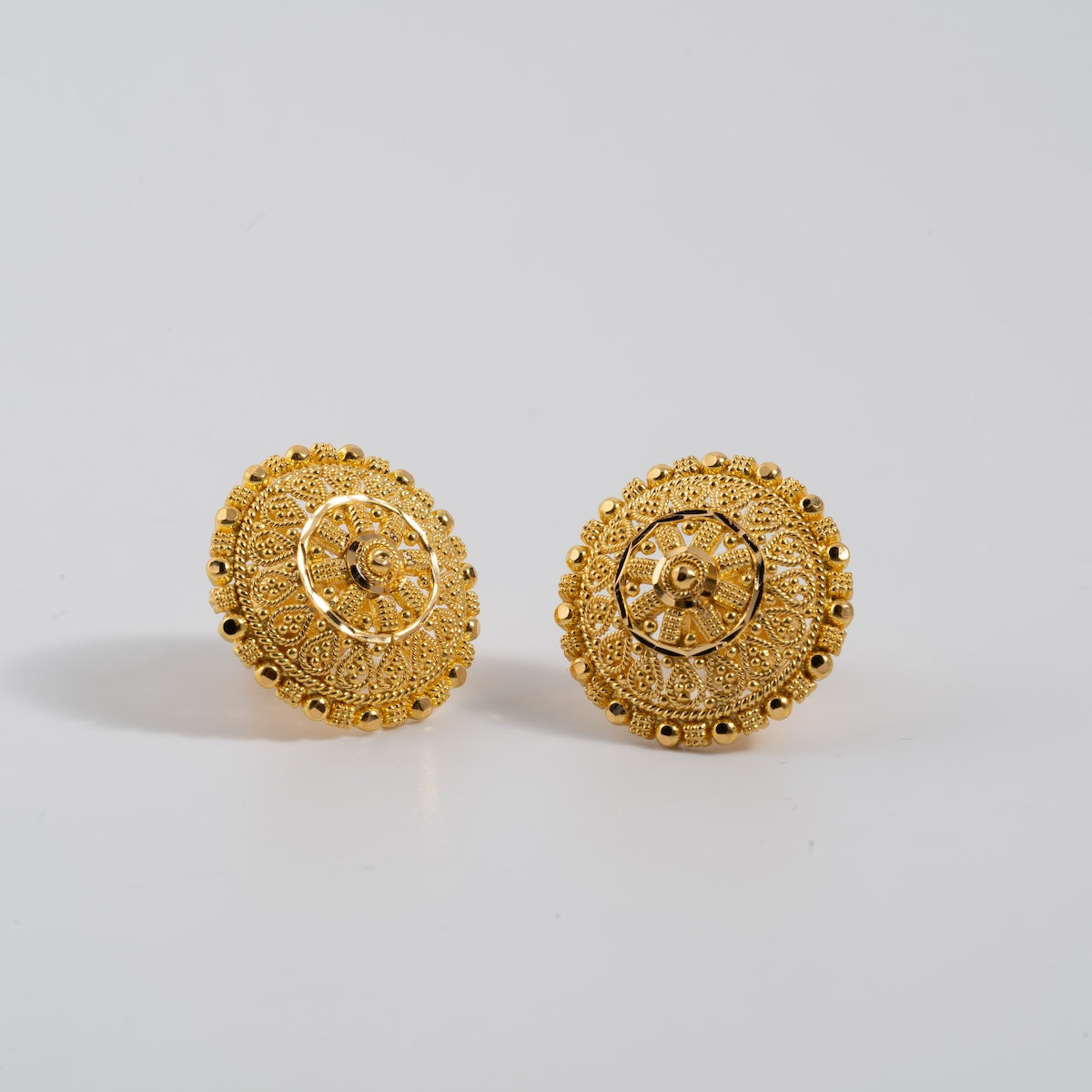Malia Mini Stud Earrings in 22k Gold