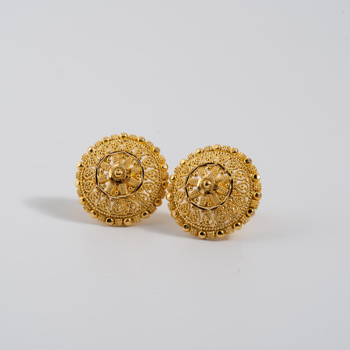 Malia Mini Stud Earrings in 22k Gold