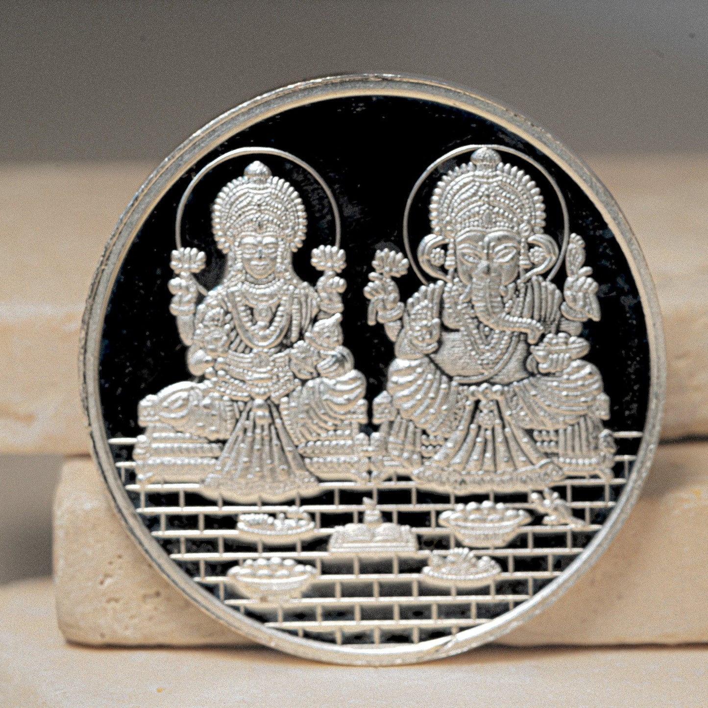 20g Pure Silver (999) Ganesha & Lakshmi / Laxmi Coin