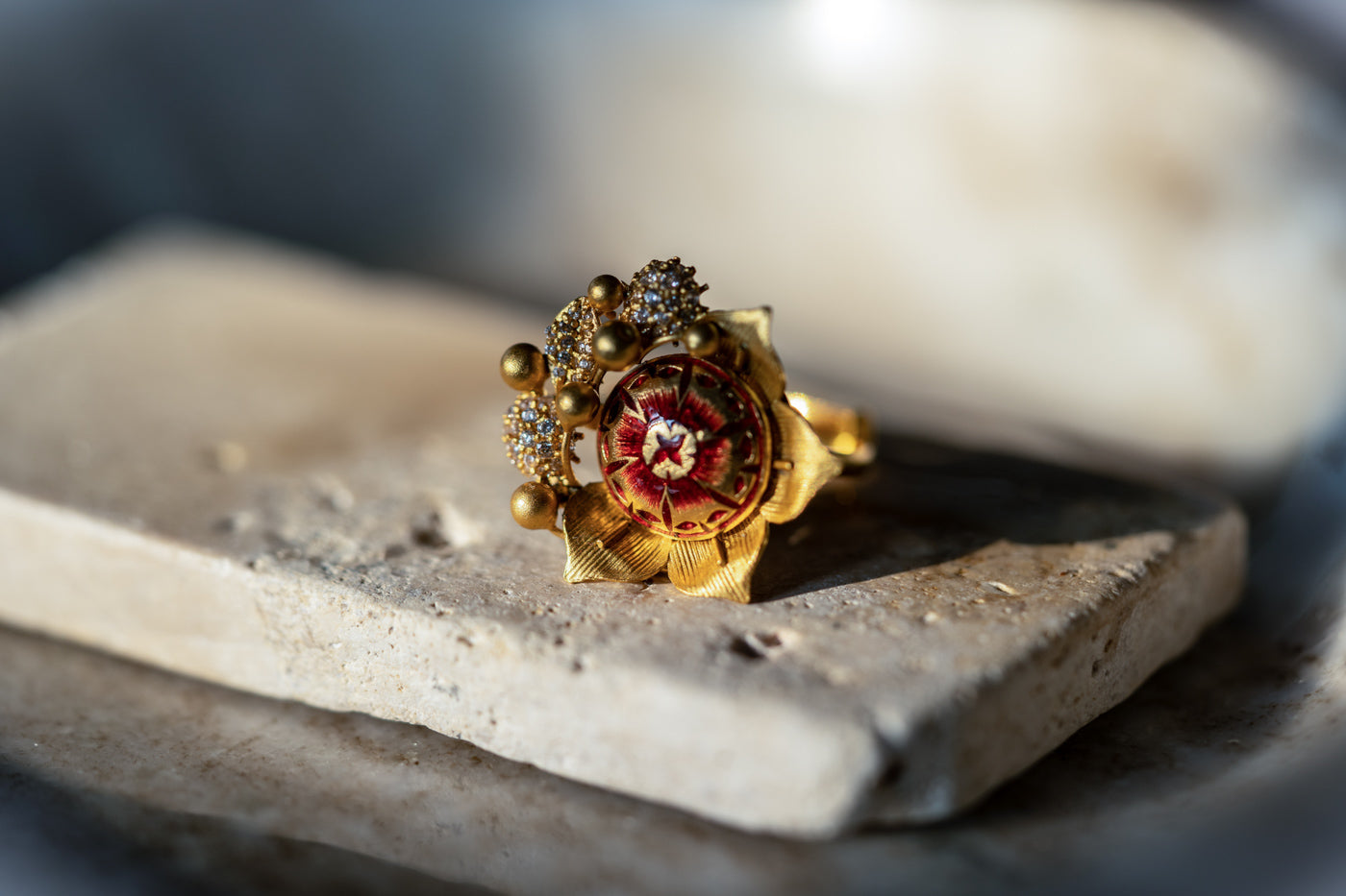 Reena Evening Star Antique Cocktail Ring