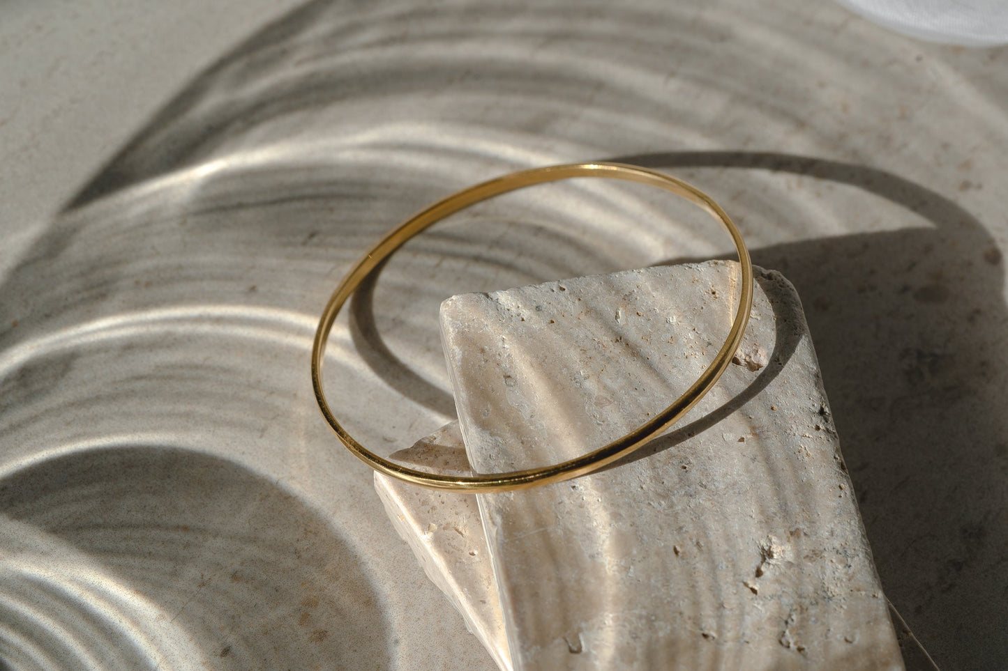 Bela Everyday Thin Bangles in 22k Gold