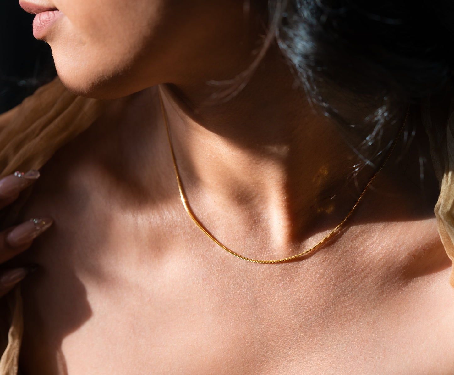 HC Jewellers 16"  Box Chain in 22k Gold