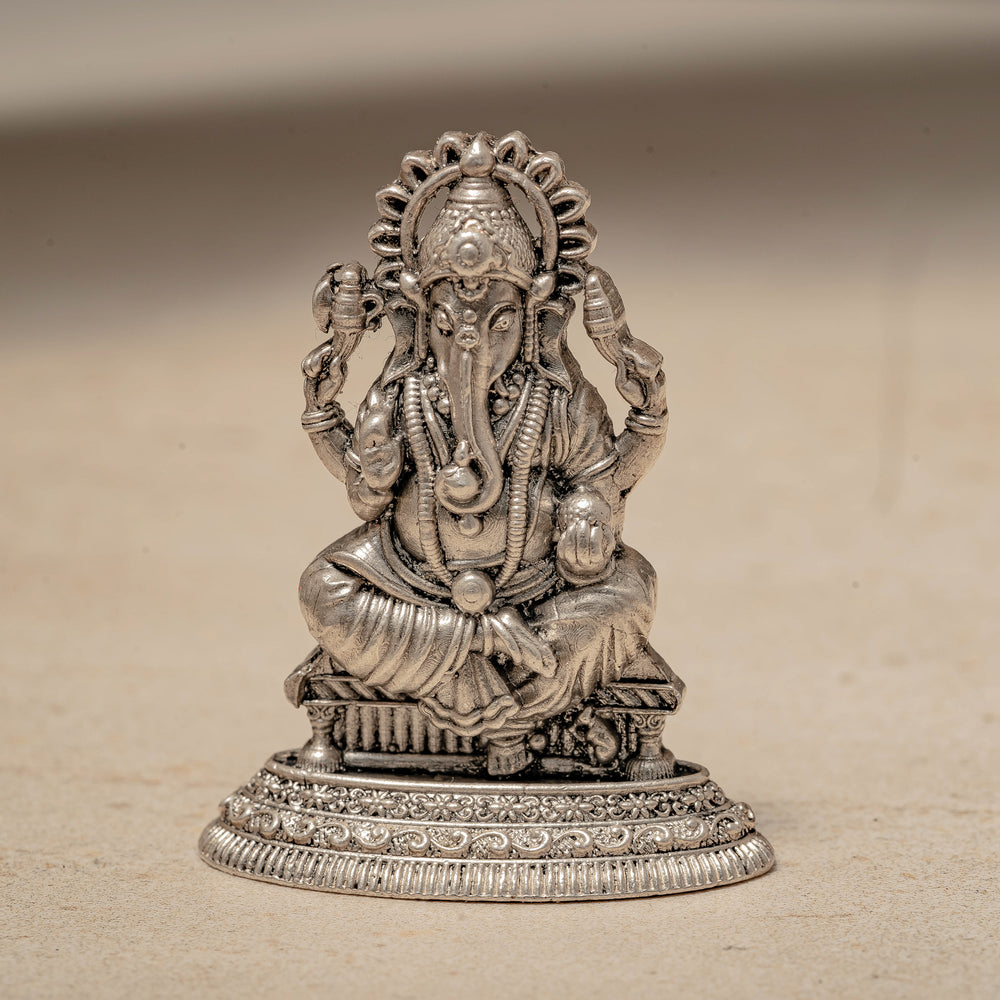 Darshan Pure Silver Ganesh Ji Idol