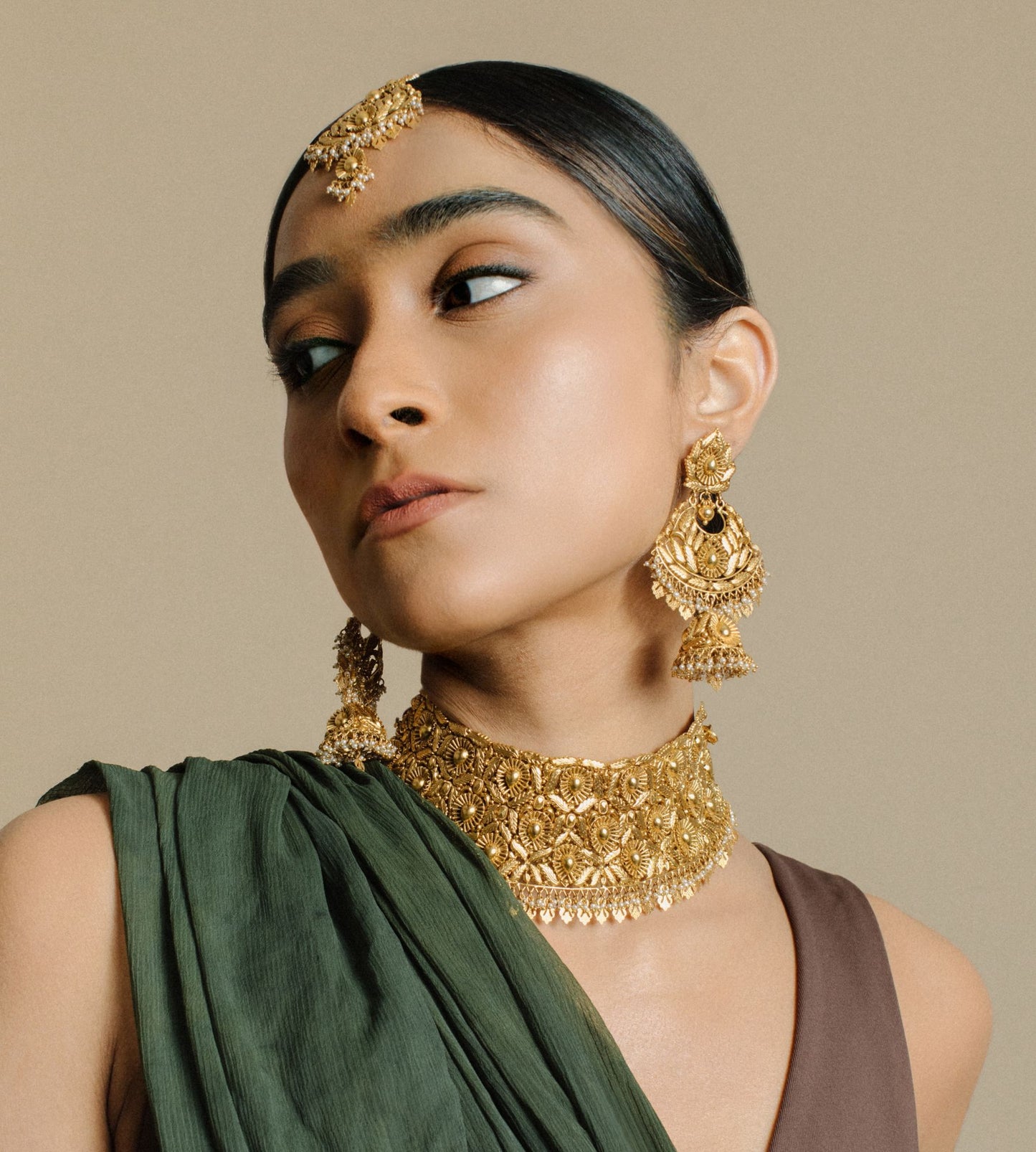 
                  
                    Neha Full Bridal Set with Choker, Earrings and Necklace
                  
                