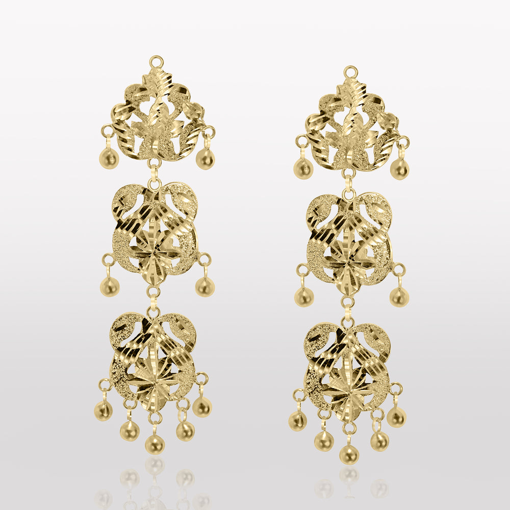 
                  
                    Santi Classic Double Swan Women's Classic Drop Earrings in 22k Gold
                  
                