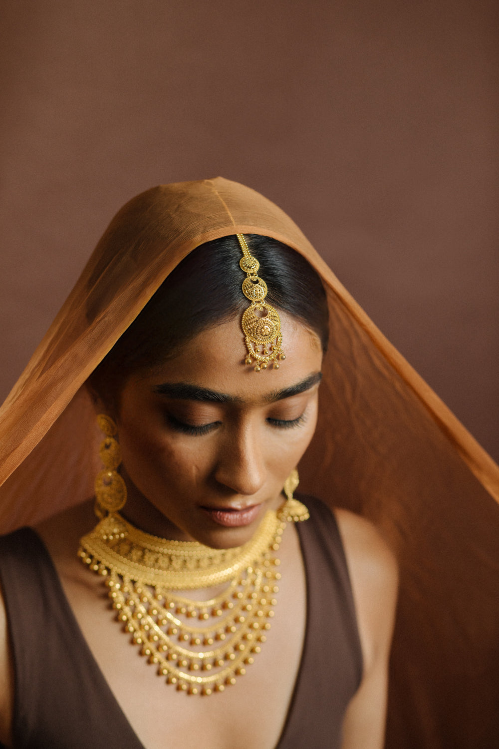 Sahar Heritage 22k Gold Filligree Tikka